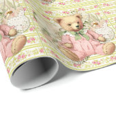  teddybeer illustratie cadeaupapier (Rol Hoek)