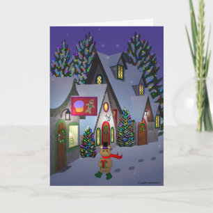 Teddybeer in de Kaart van de Stad