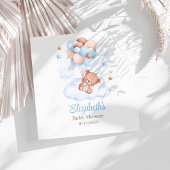 Teddybeer in de Sky Baby shower servetten