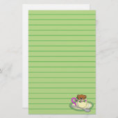 Teddybeer in de Tea Cup Briefpapier (Voorkant / Achterkant)