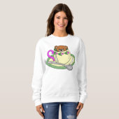 Teddybeer in de Tea Cup Trui (Voorkant volledig)