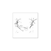 Teddybeer in een hangmat Slapen op het strand Rubberstempel (Afrduk)