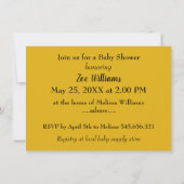 Teddybeer in een weide, schattig baby shower kaart (Achterkant)