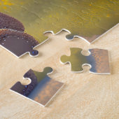 Teddybeer in een weide, schattig legpuzzel (Zijkant)