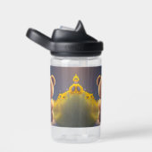 Teddybeer in een weide, schattig op maat waterfles (Rechts)