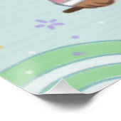 Teddybeer in Hanbok: vliegeren Perfect Poster (Hoek)