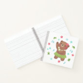 Teddybeer in Hawaii Illustratie Notitieboek (Binnen)