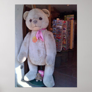 Teddybeer in Rothenburg, Duitsland Poster