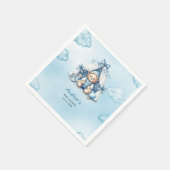 teddybeer in tentblik Baby shower Servet (Hoek)