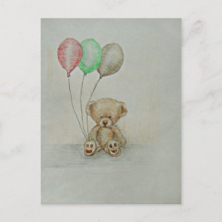 teddybeer jarig briefkaart