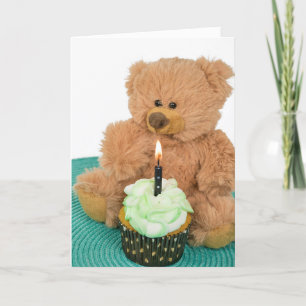 teddybeer jarig kaart