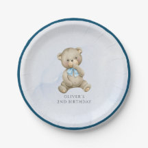 Teddybeer jongens verjaardag elke leeftijd