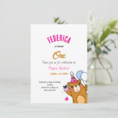 Teddybeer Kaart (Staand voorkant)