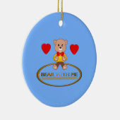 Teddybeer keramisch ornament (Rechts)
