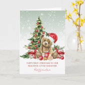 Teddybeer kerstboom Mijn 1e kerst Kaart (Gele Bloem)