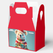 Teddybeer Kerstmis Gepersonaliseerde Kinder Partij Bedankdoosjes (Geopend)