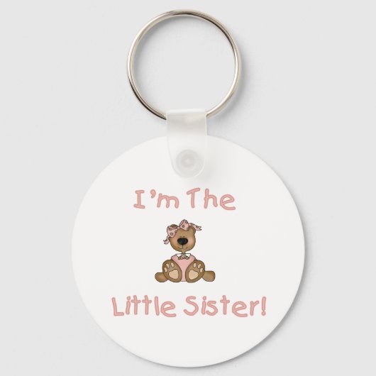 Teddybeer kleine zus sleutelhanger (Voorkant)