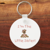 Teddybeer kleine zus sleutelhanger (Voorkant)