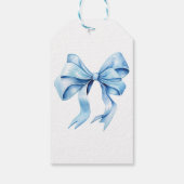 Teddybeer kleurrijke ballonbeer eerste verjaardag cadeaulabel (Achterkant)