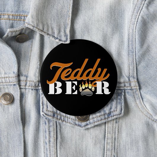 Teddybeer Knop Ronde Button 4,0 Cm (In situ)