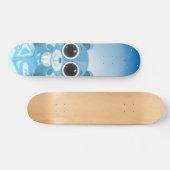 Teddybeer - Koel Blauw Persoonlijk Skateboard (Horizontaal)