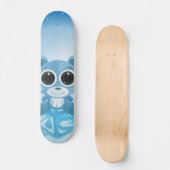 Teddybeer - Koel Blauw Persoonlijk Skateboard (Voorkant)