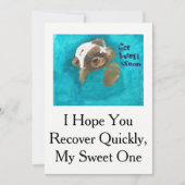 Teddybeer krijgt goede Kaart (Voorkant)