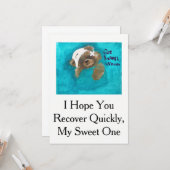 Teddybeer krijgt goede Kaart (Voorkant / Achterkant in situ)