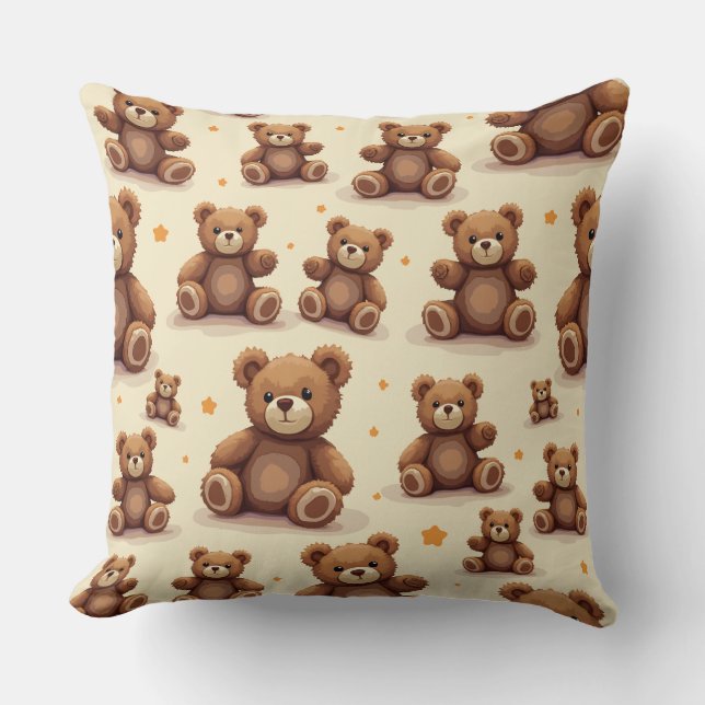 Teddybeer kussenkussen kussen (Voorkant)