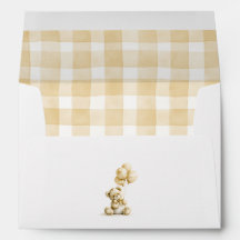 Teddybeer Lichtbruin Geruit Patroon