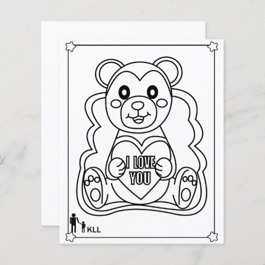 teddybeer liefde (Voorkant / Achterkant)