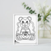 teddybeer liefde (Staand voorkant)