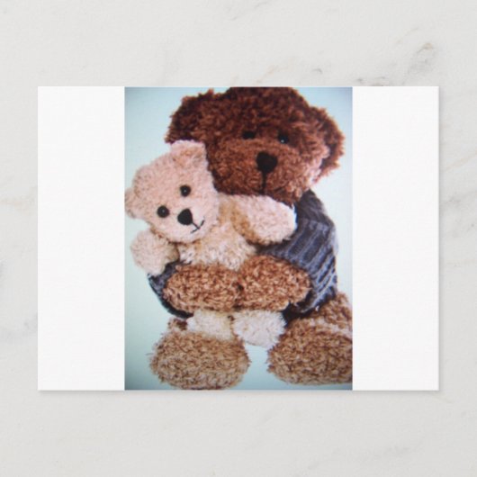 teddybeer liefde briefkaart (Voorkant)