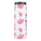 Teddybeer: liefde, harten, beste moeder thermosbeker (Achterkant)