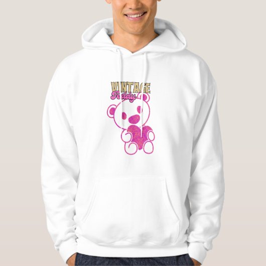  teddybeer liefde hoodie (Voorkant)