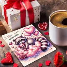 Teddybeer Liefde Wasbeer Valentijnkaart
