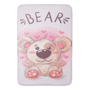 Teddybeer liefhebbers Cadeau voor kinderen Badmat