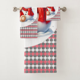 Teddybeer lieveheersbeestje met Snowman Baby showe Bad Handdoek