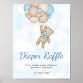 Teddybeer Luier Raffle Poster (Voorkant)