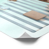 Teddybeer-mandje met speelgoed voor een babyjongen poster (Hoek)