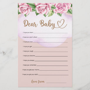 Teddybeer meisje baby shower Beste Baby Wensen