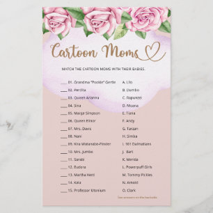 Teddybeer meisje baby shower Cartoon Moms