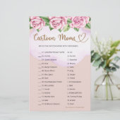 Teddybeer meisje baby shower Cartoon Moms (Staand voorkant)