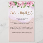 Teddybeer meisje baby shower Links Rechts (Achterkant)