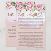 Teddybeer meisje baby shower Links Rechts (Voorkant / Achterkant)