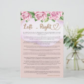 Teddybeer meisje baby shower Links Rechts (Staand voorkant)