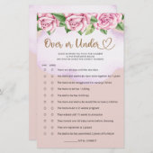 Teddybeer meisje baby shower over of onder (Voorkant / Achterkant)