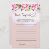 Teddybeer meisje baby shower Tijd Capsule (Voorkant / Achterkant)