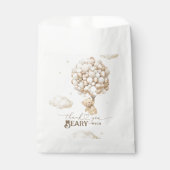 Teddybeer met ballonnen Baby shower Beary Veel Bedankzakje (Voorkant)