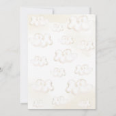 Teddybeer met ballonnen Baby shower uitnodiging (Achterkant)